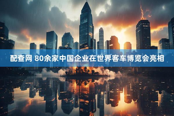 配查网 80余家中国企业在世界客车博览会亮相