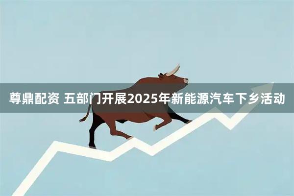 尊鼎配资 五部门开展2025年新能源汽车下乡活动